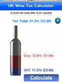 Wine Tax app